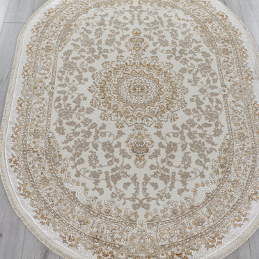 Ковер 27239A - CREAM / GOLD - Овал - коллекция MOSSO