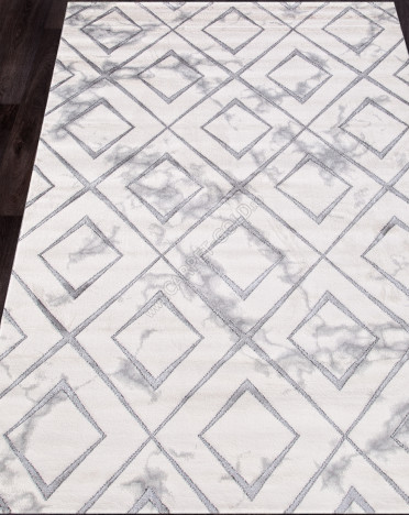 Ковер турецкий 04458S OMEGA (Полиэстер хит-сет, серый)