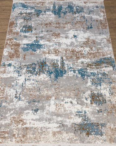 Ковер российский 20118-25088 Премиум (Полиэстер, бежевый, серый, голубой)