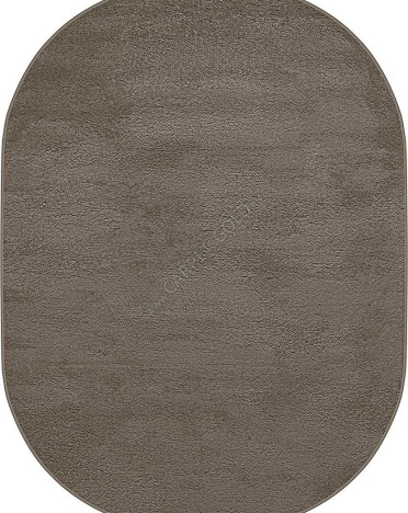 Ковер белорусский 11001 Шегги Микрофибра овальный (Полипропилен, коричневый)