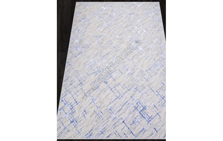 Ковер F164 - CREAM-BLUE - Прямоугольник - коллекция LIMAN