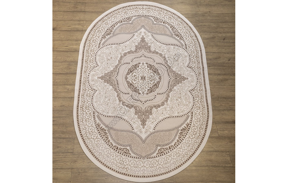 КОВРЫ ДИЗАЙН NA55E ЦВЕТ SHRNIK CREAM Rich овал