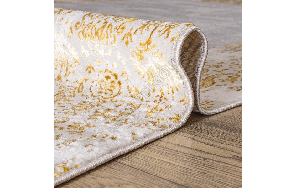 КОВРЫ ДИЗАЙН F591AS ЦВЕТ BEIGE / GOLD