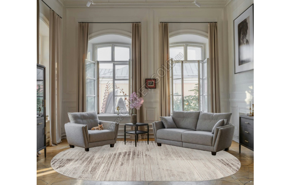 Ковер MX015 - BEIGE - Овал - коллекция MEXX