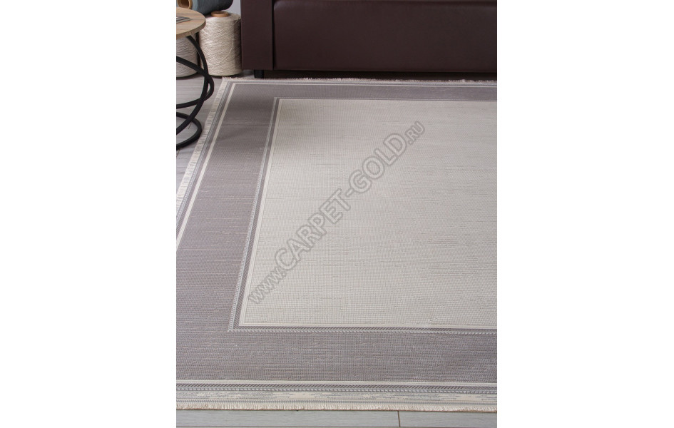 Ковер 00182 - GREY / CREAM - Прямоугольник - коллекция DUBAI
